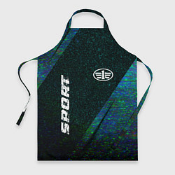 Фартук FAW sport glitch blue