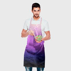 Фартук кулинарный Абстрактный градиент розово-синий, цвет: 3D-принт — фото 2