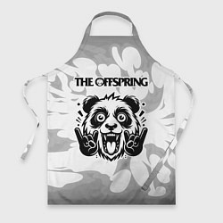 Фартук кулинарный The Offspring рок панда на светлом фоне, цвет: 3D-принт