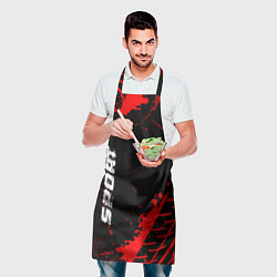 Фартук кулинарный Haval red sport tires, цвет: 3D-принт — фото 2