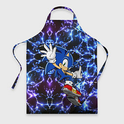 Фартук кулинарный Sonic blue x, цвет: 3D-принт