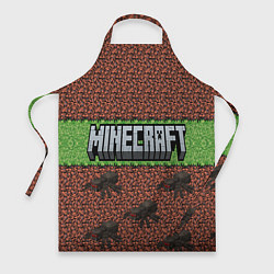 Фартук Minecraft logo with spider