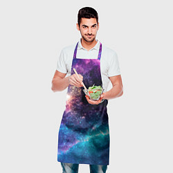 Фартук кулинарный Disturbed space rock, цвет: 3D-принт — фото 2