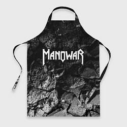 Фартук кулинарный Manowar black graphite, цвет: 3D-принт