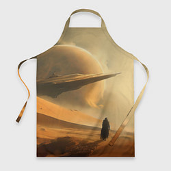 Фартук кулинарный Пустыня и космический корабль - Дюна, цвет: 3D-принт