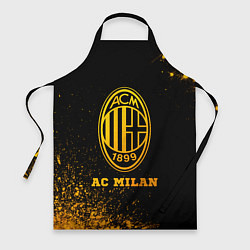 Фартук кулинарный AC Milan - gold gradient, цвет: 3D-принт