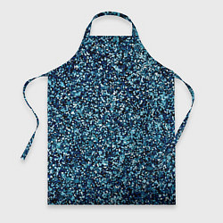 Фартук кулинарный Синий пёстрый текстурированный, цвет: 3D-принт