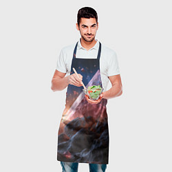 Фартук кулинарный Абстрактная пирамида космическая, цвет: 3D-принт — фото 2