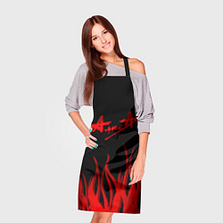 Фартук кулинарный Алиса огненный стиль, цвет: 3D-принт — фото 2