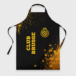 Фартук Club Brugge - gold gradient вертикально