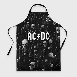 Фартук AC DC - черепа с подтеками