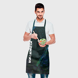 Фартук кулинарный Valencia glitch blue, цвет: 3D-принт — фото 2