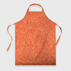 Фартук кулинарный Ярко-оранжевый текстурированный, цвет: 3D-принт
