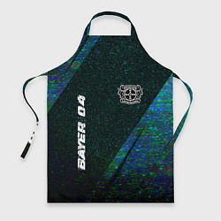 Фартук кулинарный Bayer 04 glitch blue, цвет: 3D-принт