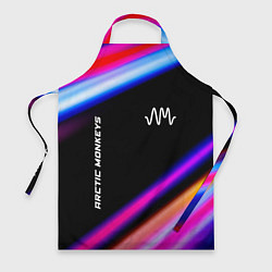 Фартук кулинарный Arctic Monkeys neon rock lights, цвет: 3D-принт