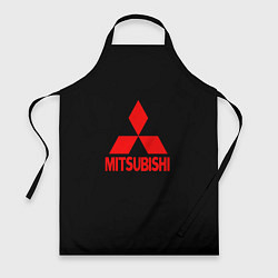 Фартук кулинарный Mitsubishi red logo, цвет: 3D-принт