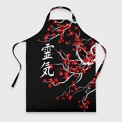 Фартук кулинарный Цветы сакуры, цвет: 3D-принт