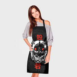 Фартук кулинарный Японский демон Хання, цвет: 3D-принт — фото 2