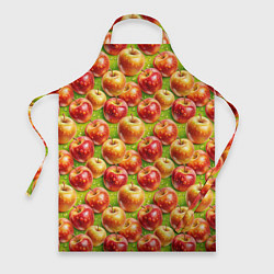Фартук кулинарный Вкусные яблоки паттерн, цвет: 3D-принт