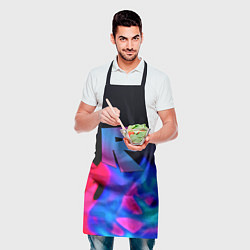Фартук кулинарный Roblox neon flame, цвет: 3D-принт — фото 2