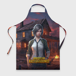 Фартук кулинарный PUBG девушка в игре, цвет: 3D-принт