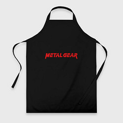 Фартук Metal gear red logo