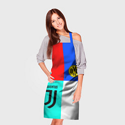 Фартук кулинарный Juventus x Borussia, цвет: 3D-принт — фото 2