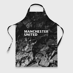 Фартук кулинарный Manchester United black graphite, цвет: 3D-принт