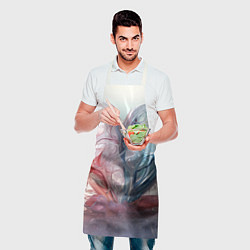 Фартук кулинарный Сердце - плазменная текстура, цвет: 3D-принт — фото 2