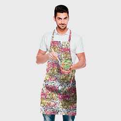 Фартук кулинарный Граффити с узорами, цвет: 3D-принт — фото 2