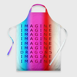Фартук кулинарный Imagine Dragons neon rock, цвет: 3D-принт