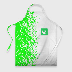 Фартук кулинарный Xbox кислотные зеленые краски, цвет: 3D-принт