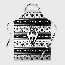 Фартук кулинарный The Elder Scrolls winter deer pattern, цвет: 3D-принт