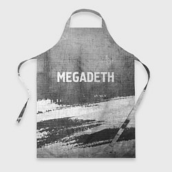 Фартук кулинарный Megadeth - grey gradient посередине, цвет: 3D-принт