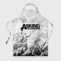 Фартук кулинарный Asking Alexandria white graphite, цвет: 3D-принт