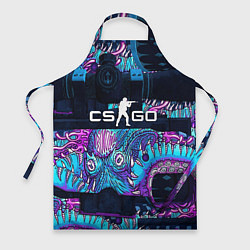 Фартук кулинарный CS GO neon blob, цвет: 3D-принт