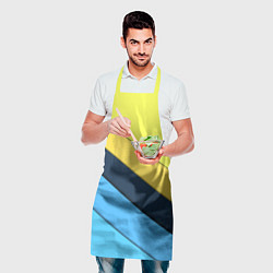 Фартук кулинарный Геометрия полосы спорт, цвет: 3D-принт — фото 2