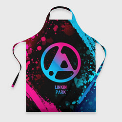 Фартук кулинарный Linkin Park 2024 - neon gradient, цвет: 3D-принт