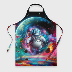 Фартук Astronaut Totoro in neon space - ai art fantasy