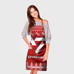 Фартук кулинарный Новогодний Seventeen с оленями, цвет: 3D-принт — фото 2