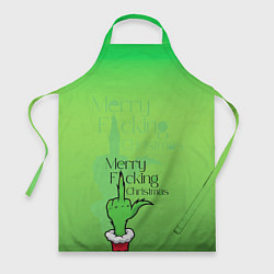 Фартук Гринч merry fucking christmas