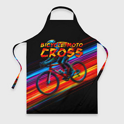 Фартук кулинарный Bicycle moto cross, цвет: 3D-принт