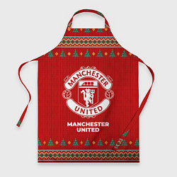 Фартук кулинарный Manchester United new year, цвет: 3D-принт