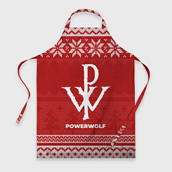 Фартук кулинарный Новогодний Powerwolf, цвет: 3D-принт