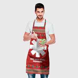 Фартук кулинарный Red Hot Chili Peppers new year, цвет: 3D-принт — фото 2