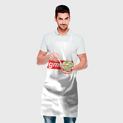 Фартук кулинарный A real sigma boy merch meme надпись из песни в тик, цвет: 3D-принт — фото 2