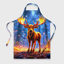 Фартук кулинарный Лосенок в лесу, цвет: 3D-принт