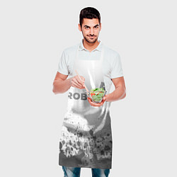 Фартук кулинарный Roblox - white gradient посередине, цвет: 3D-принт — фото 2