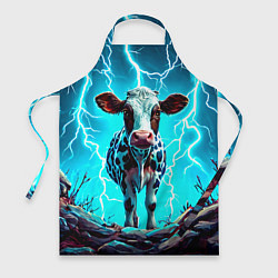 Фартук кулинарный Корова в разрядах молнии, цвет: 3D-принт