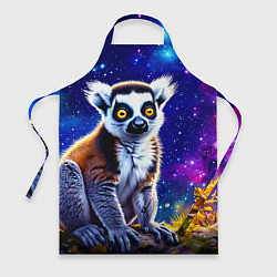 Фартук кулинарный Лемур и звездная ночь, цвет: 3D-принт